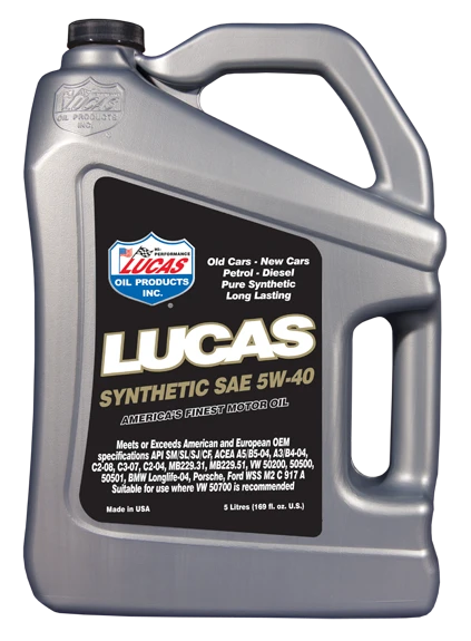 Фото Lucas Synthetic High Performance Motor Oil 5W-40 5л