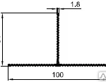 фото Т- профиль 100х54х1,8