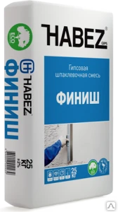 Фото Шпатлевка Хабез "Финишная гладь" гипсовая 25 кг(1палет 45мешков)