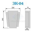 фото Фасадные замковые камни из пенопласта (пенополистирола) ЗК-04 ПСБ-С-35