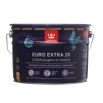 Фото №2 Краска акриловая Tikkurila Euro Extra 20 влагостойкая моющаяся полуматовая белый 9 л