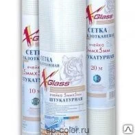 Фото Сетка стеклотканевая для штукатурных работ X-Glass (60гр/м2, ячейка 5х5мм)