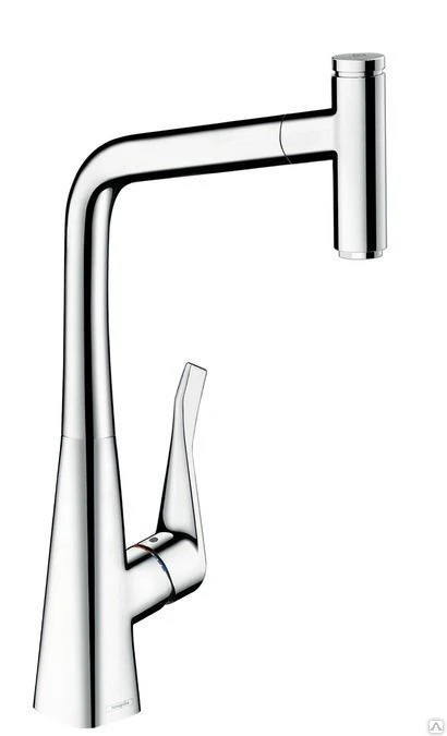 Фото Смеситель для кухни 320 с выдвижным изливом Hansgrohe Metris Select 1488400