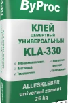 фото Клей цементный универсальный морозостойкий КLА-330 W 25 кг ByProc (Бипрок)