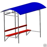 фото Автобусная остановка 3000х1800х2500 с профилированным листом