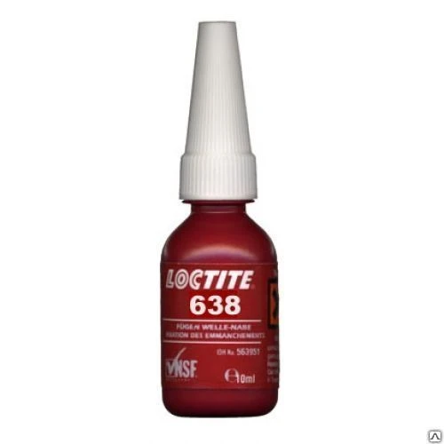 Фото Вал-втул.фиксатор высокопрочный, быстроотверждаемый, 10 мл LOCTITE 638 10ML