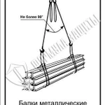 фото Схема «Балки металлические при разгрузке» (300х400 мм)