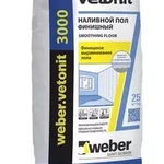 фото Ровнитель для пола Weber Vetonit 3000 финишный 25 кг