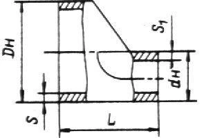 Фото Переходник эксцентричный ОСТ 95-53-98 Ду от 10х6 до 200х150 мм Ру до 1,6 МПа
