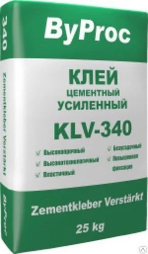 Фото Клей ByProc KLK-340 усиленный 25 кг