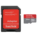 фото Карта памяти Micro-SDHC 16Gb SanDisk Ultra SDSQUNB-016G-GN3MA 
Class10 + ad