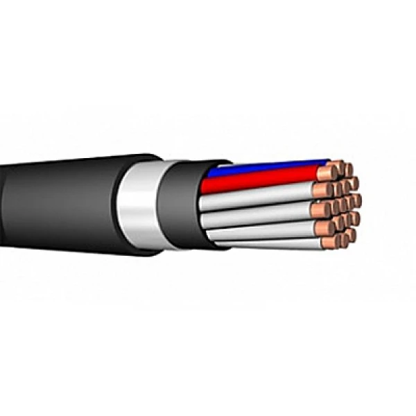Фото Кабель контрольный 19х1.5 кв.мм медный 0,66 кВ с ПВХ изоляцией негорючий с низким дымо- и газовыделением экранированный