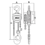 Фото №2 Таль ручная цепная ABLE CB-II