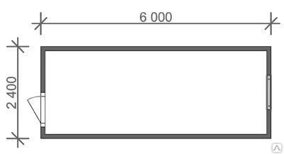 Фото Строительная бытовка 6х2.4х2.45