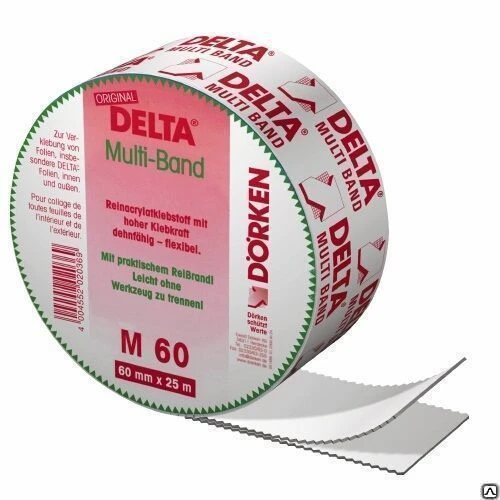 Фото Лента для гидро- и пароизоляции Delta-Multi-Band M 60, 60ммх25, 1,5х50 м