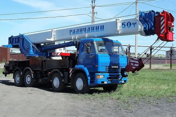 Фото Аренда автокрана ГАЛИЧАНИН. 50 тонн.