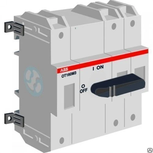 Фото Рубильник OT 160М3 3пол, руч, модульный ABB