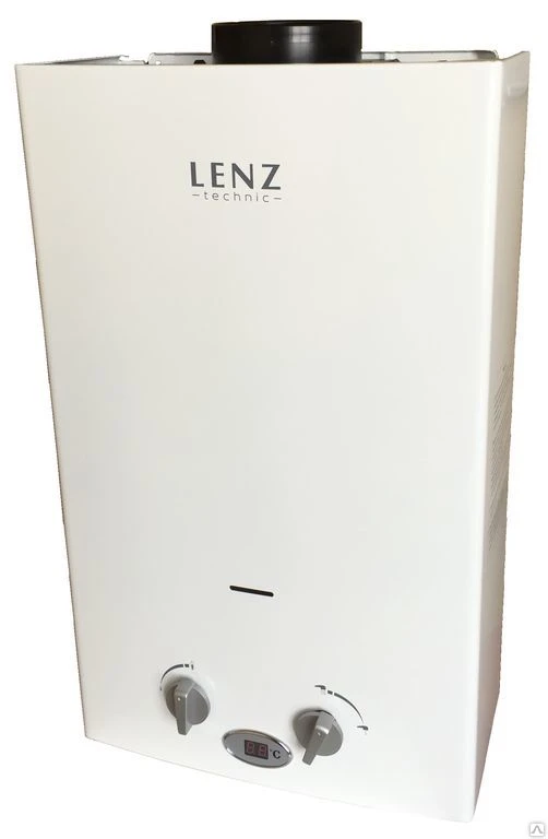 Фото Водонагреватель газовый проточный LENZ TECHNIC 10L WHITE