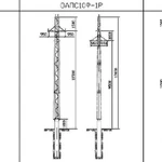 фото Опора ЛЭП стальная из гнутого профиля ОАПС10Ф-2Р+2