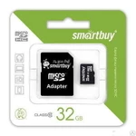 фото Карта памяти microSDHC Smartbuy 32GB Class 10 (с адаптером SD)