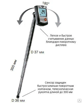 Фото Термоанемометр, анемометр Testo 405