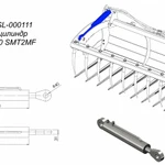 фото Гидроцилиндр 63/36/250 POD-HSL-000111 на захват для силоса Metal-Fach