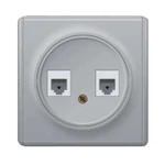 фото Механизм розетки комп. 2-м СП Florence RJ45 кат.5e сер. 1E20901302 OneKeyElectro 2172841