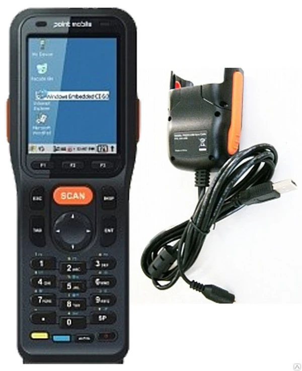 Фото Терминал сбора данных Point Mobile PM200 (лазерный, Windows CE, WiFi/BT)