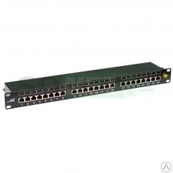 Фото Экранированная патч панель 19" 1U 24xRJ-45/Krone, кат 5e, Exalan+