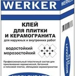 фото Клей для камня "WERKER Мидлкрафт" для внутренних и наружных работ, 25 кг.