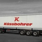 фото Бортовой прицеп Kassbohrer Maxima XS (domestic) штора,ворота,борт