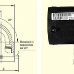 фото Отвод ПНД 90 град электросварной ПЭ 100 SDR 11/17 Ду 225мм