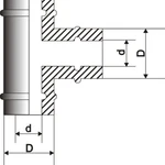 фото Сэндвич-тройник 90 Ø150/210