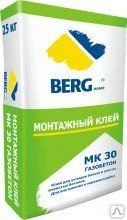 Фото Клей монтажный BERGhome для минеральной ваты 25кг МК35 (48)