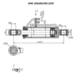фото Гидроцилиндр ковша ЦГ-160.80х500.11 (ТО-28.06.03.000-01)