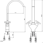 фото Kaiser Crystal 28033 Смеситель для кухни Kaiser