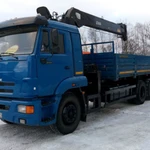 фото Кран манипулятор автомобильный HIAB 160T - 6 на шасси КАМАЗ 65117 2013г.в.)