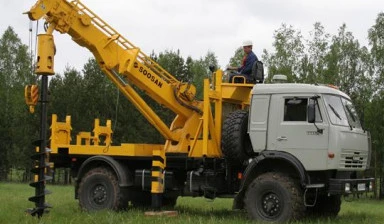 Фото Услуги ямобура на базе Камаза.