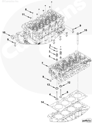 Фото Тарелка пружины клапана на двигатель Cummins ISF 2.8L Газель Бизнес 4976168