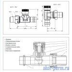 Фото №5 Клапан для радиатора прямой 15 DANFOSS отсечной