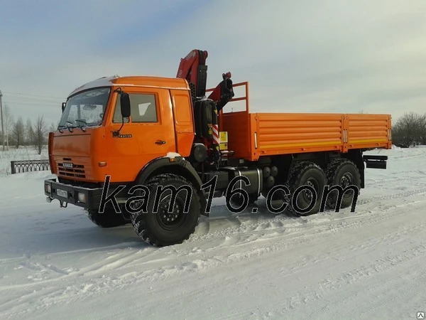 Фото Камаз 43118 с манипулятором кму FASSI 110A