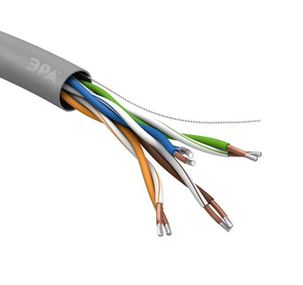 Фото Кабель  UTP 4x2x24 AWG Cat5e CCA PVC 305м SIMPLE (м) ЭРА Б0044434