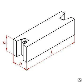 Фото Блок фундаментный ФБС 12.4.3-Т