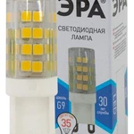 фото Лампа светодиодная JCD-3.5w-220V-corn ceramics-840-G9 280лм ЭРА Б0027862