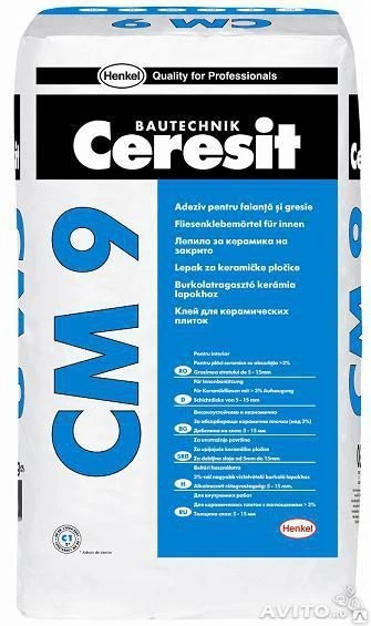 Фото Клей для плитки Ceresit CM-9