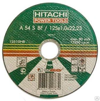 Фото Круг отрезной Hitachi 125х2,5х22 (3мм)