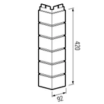 Фото №2 Наружный угол к панели Solid Brick