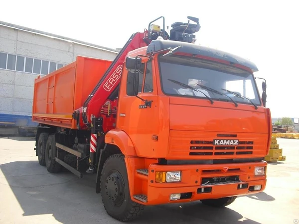 Фото САМОСВАЛ КАМАЗ 6520-43 с КМУ FASSI F245А.0.26
в