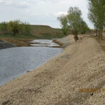 фото Строительство берегоукрепления