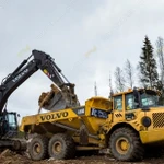 фото Аренда сочлененного самосвала Volvo A30D, Москва